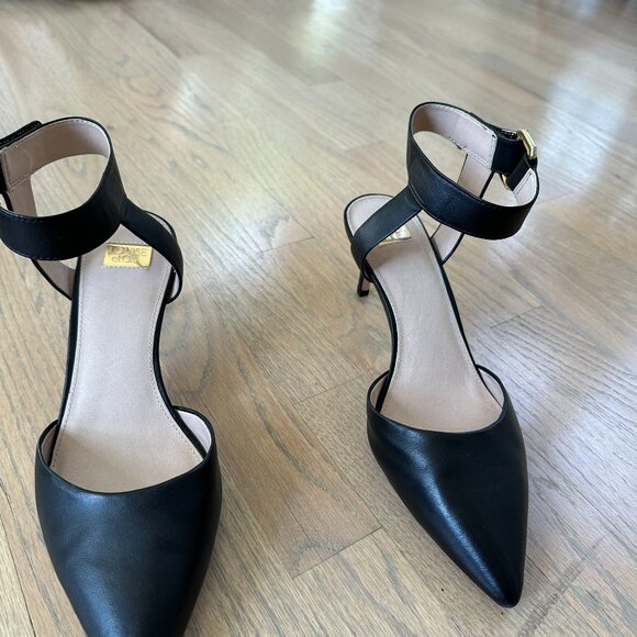 New never worn black heeled shoes size 10 - Picture 1 of 6